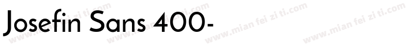 Josefin Sans 400字体转换
